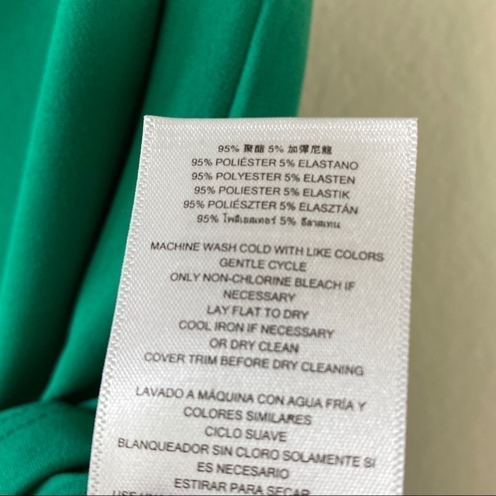 Michael Kors Cowl Neck Top Emerald Green Size S - Picture 7 of 8